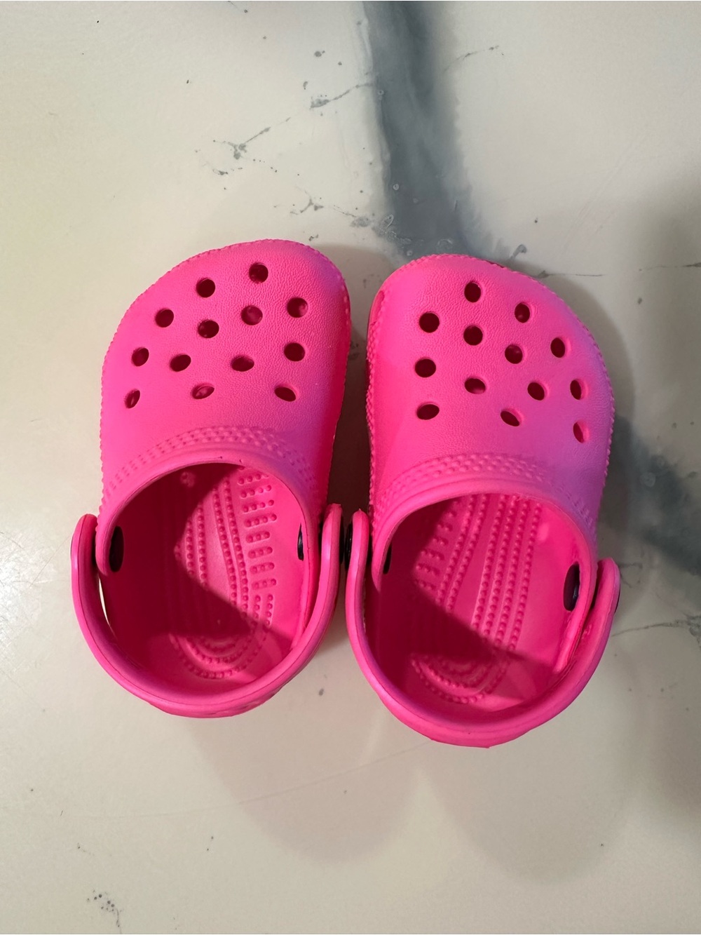 Hot pink crocs